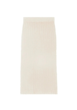 BOMPARD ribbed midi skirt - Neutrals