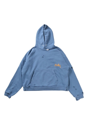 Paly distressed hoodie - Blue