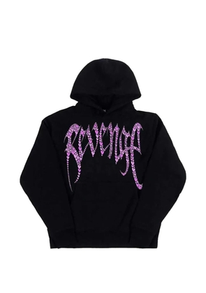 Revenge graphic-print hoodie - Black