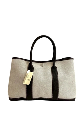 Hermès Pre-Owned 2005 Toile and Negonda Garden Party 30 satchel - White