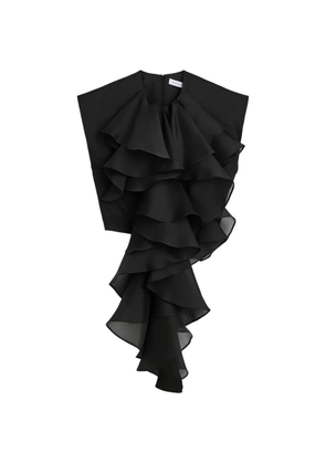 Viktor & Rolf Jabot Organza top - Black