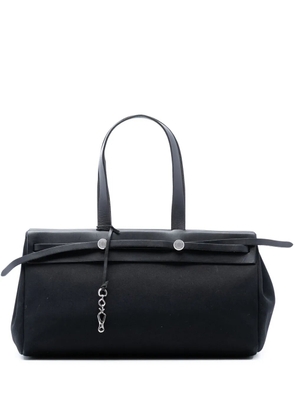 Hermès Pre-Owned 2003 Toile and Vache Hunter Leather Herbag Cabas MM tote bag - Black