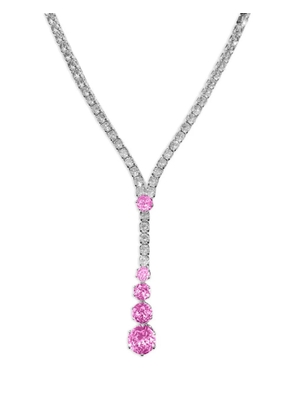 HZMER JEWELLERY Snowblush Shimmer necklace - Silver