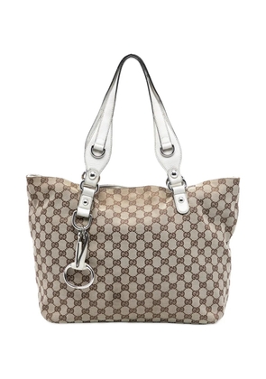 Gucci Pre-Owned 2016-2025 Medium GG Canvas Icon Bit tote bag - Brown