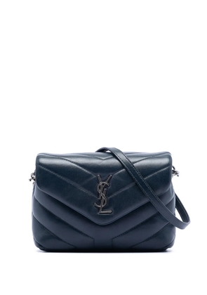 Saint Laurent Pre-Owned 2018 Toy Matelasse Leather Monogram LouLou crossbody bag - Blue