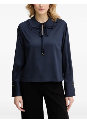 Barbour Evie ruffled tie blouse - Blue