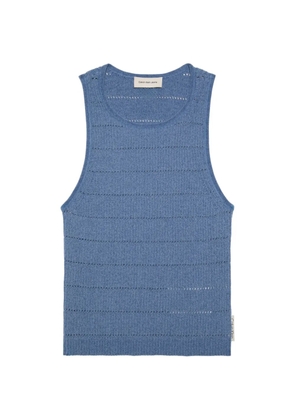 Calvin Klein openwork-construction top - Blue