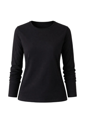 PATRICK ASSARAF crew neck long-sleeved T-shirt - Black