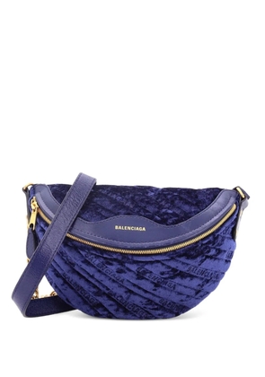 Balenciaga Pre-Owned Souvenir Quilted Velvet XS belt bag - Blue