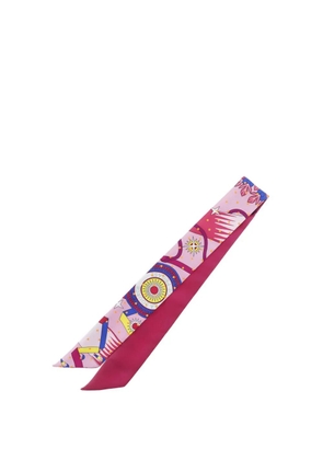 Hermès Pre-Owned 2000-2025 Plumetis Silk Twilly Scarf scarves - Pink