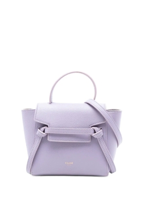 Celine Pre-Owned 2021 Pico Grained Calfskin Belt Bag satchel - Purple