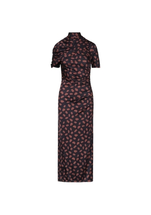 Johanna Ortiz Serene Safari printed midi dress - Black