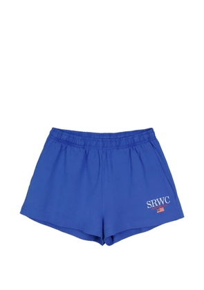 Sporty & Rich Nautical Disco elasticated graphic shorts - Blue