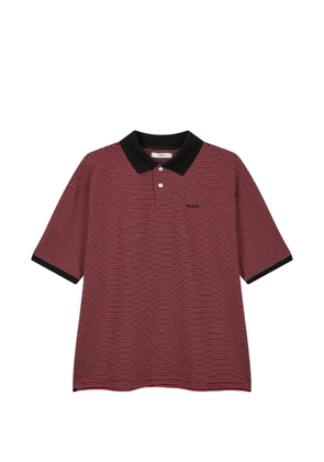 TOMBOY striped polo shirt - Red