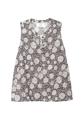 Xirena Tish floral-print buttoned top - Grey