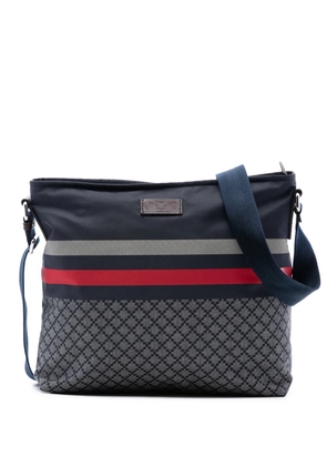 Gucci Pre-Owned 2016-2026 Diamante Nylon Web crossbody bag - Blue