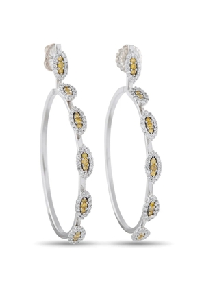 LB Exclusive diamond hoop earrings - Silver