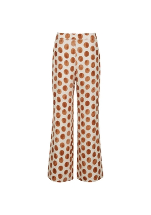 Cara Cara Sunflower polka-dot-pattern trousers - Neutrals