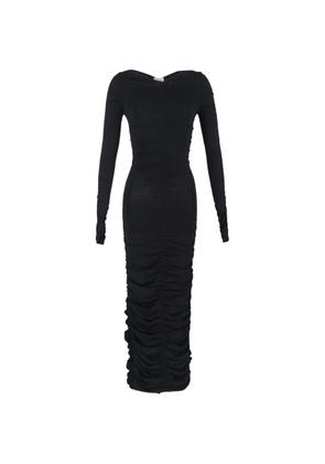 KHAITE 2023 Lana ruched maxi dress - Black