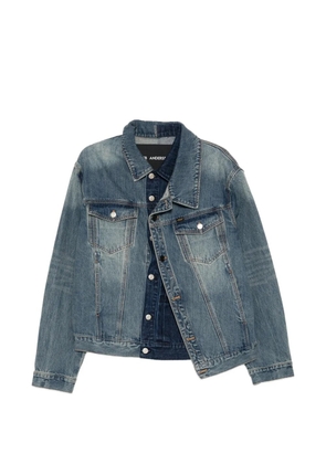 Andersson Bell asymmetric layered denim jacket - Blue