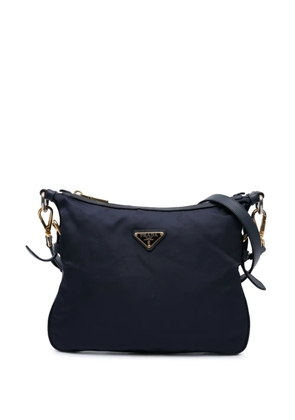 Prada Pre-Owned 2013-2026 Saffiano Trimmed Tessuto Zip Top crossbody bag - Blue