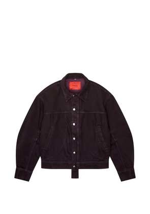 Eckhaus Latta panelled denim jacket - Purple
