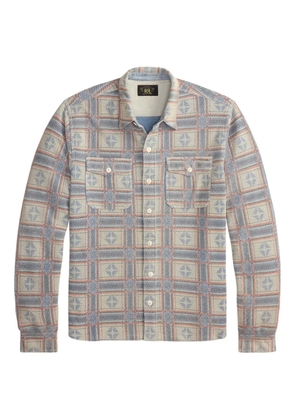 Ralph Lauren RRL plaid-pattern pocket shirt - Neutrals