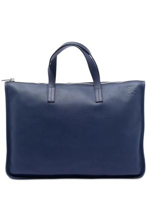 Loewe Pre-Owned 2014 Leather Anagram Toledo Briefcase business bag - Blue
