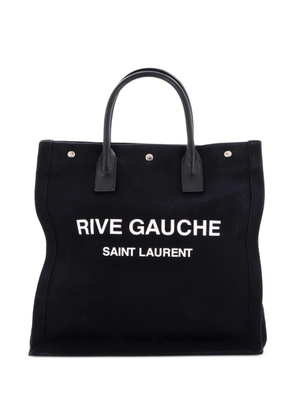 Saint Laurent Pre-Owned Rive Gauche Shopper Canvas Tall tote bag - Black