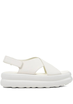 Camper Pelotas Flota crossover leather sandals - White
