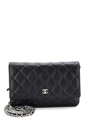 CHANEL Pre-Owned Wallet on Chain Quilted Caviar crossbody bag - Black