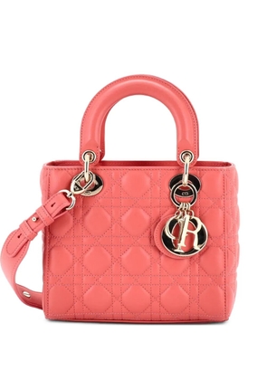 Christian Dior Pre-Owned My ABCDior Lady Dior Bag Cannage Quilt Lambskin crossbody bag - Pink