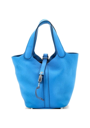 Hermès Pre-Owned Picotin Lock Bag Clemence PM bucket bag - Blue