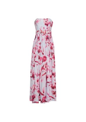 Cara Cara Greenfield belted maxi dress - Blue