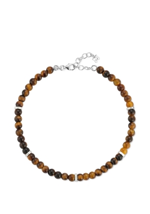 Mateo Hex Nut tiger's eye bracelet - Silver