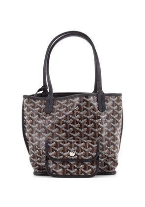 Goyard Pre-Owned Anjou Reversible Tote Coated Canvas Mini satchel - Black