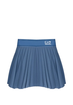 Ea7 Emporio Armani pleated mini skirt - Blue