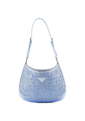 Prada Pre-Owned Cleo Shoulder Bag Crystal Embellished Satin Small crossbody bag - Blue