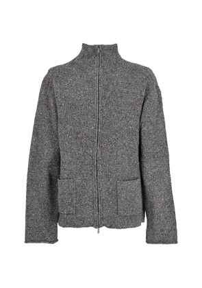 Kenzo Pre-Owned full-zip front-pocket sweater - Grey