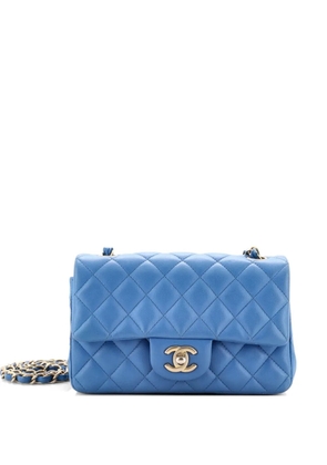 CHANEL Pre-Owned Classic Single Flap Bag Quilted Lambskin Mini crossbody bag - Blue