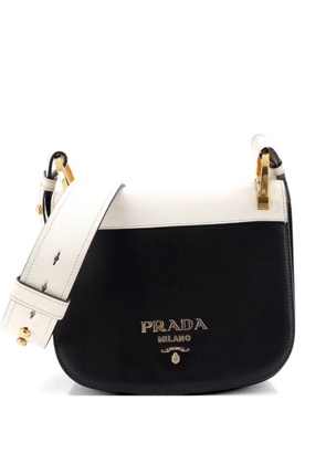 Prada Pre-Owned Pionniere Saddle City Calfskin Small crossbody bag - Black