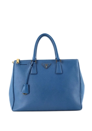 Prada Pre-Owned Double Zip Lux Saffiano Leather Large tote bag - Blue