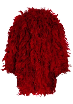 Dolce & Gabbana embellished organza midi coat - Red