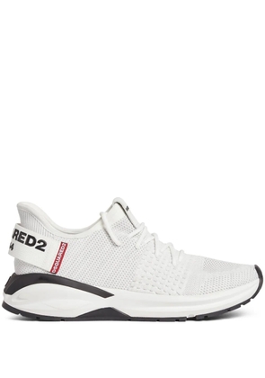 DSQUARED2 logo-tape low-top sneakers - White