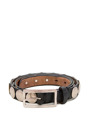 Reptile's House studded-embellishments buckle belt - Black