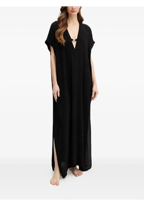 BOSS V-neck beach dress - Black