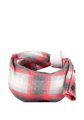 Bottega Veneta Pre-Owned BV Jodie Hobo Shirt Effect Printed Leather Mini shoulder bag - Red