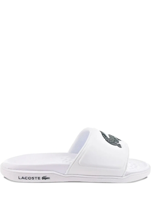 Lacoste Croco Dualiste slides - White
