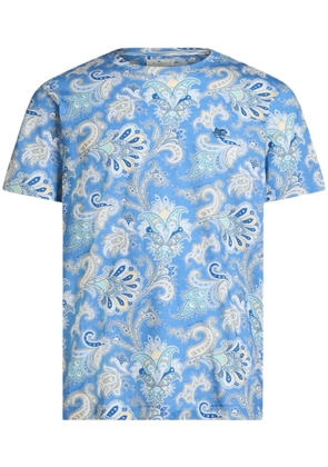 ETRO paisley-print T-shirt - Blue