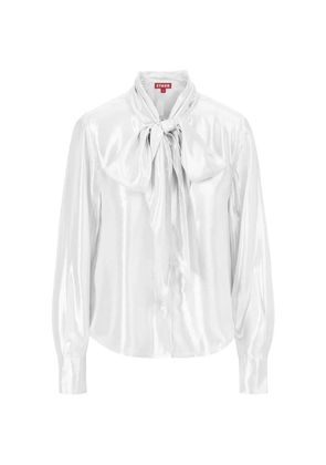 STAUD bow maryn top - White